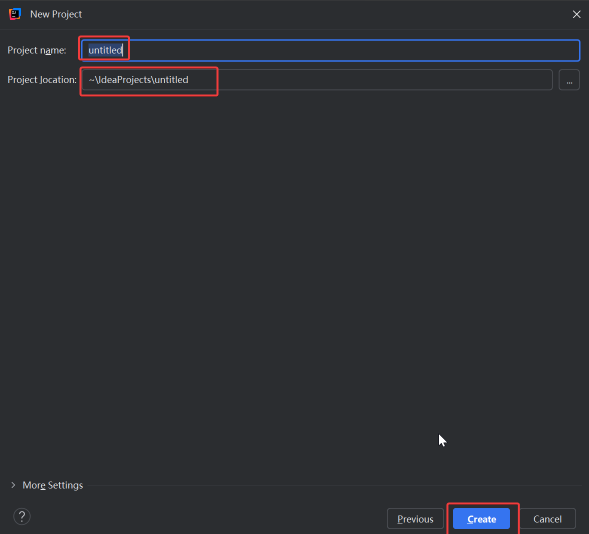 配置项目名称和路径